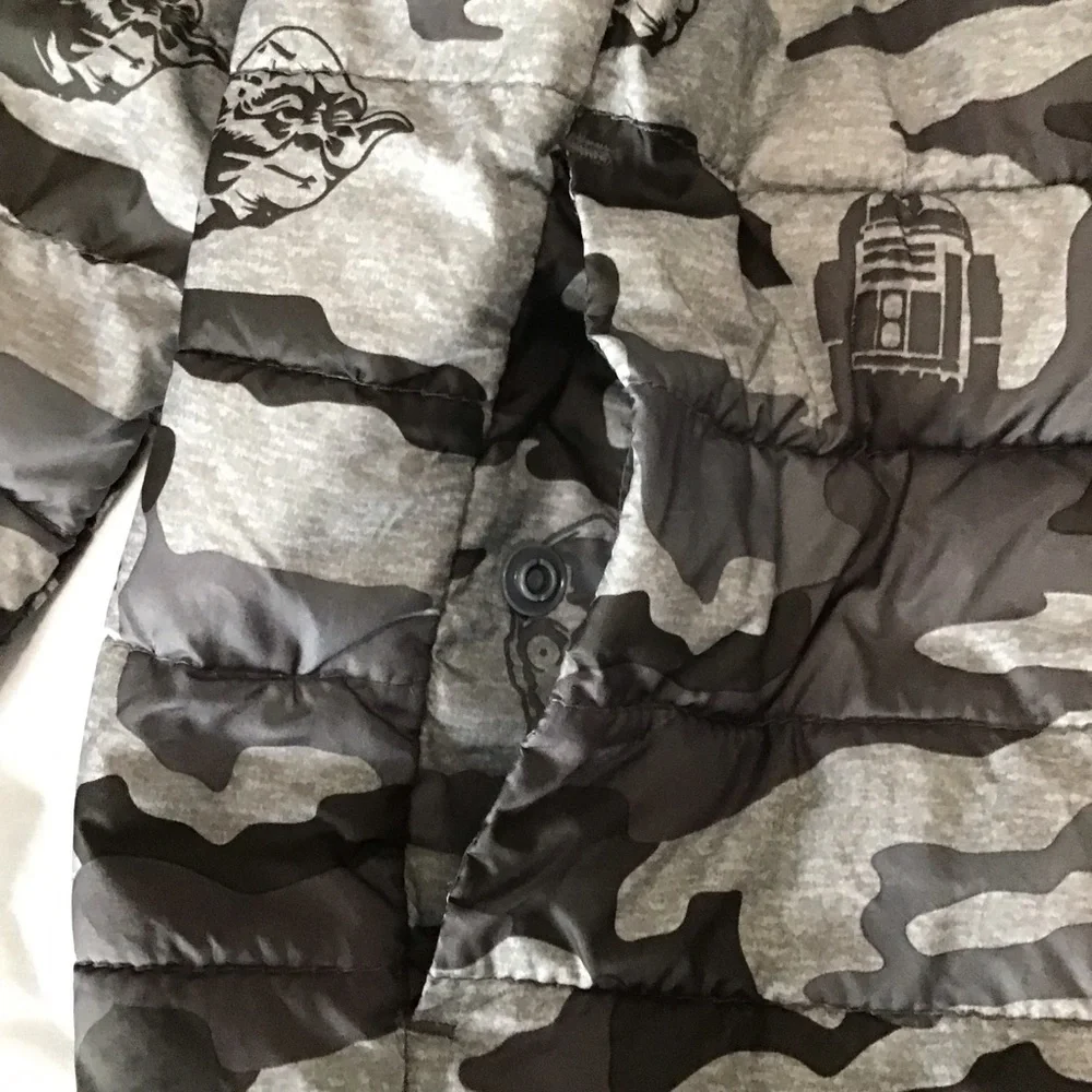 GAP Star Wars Kids Youth Camo Jacket - Gray and Black